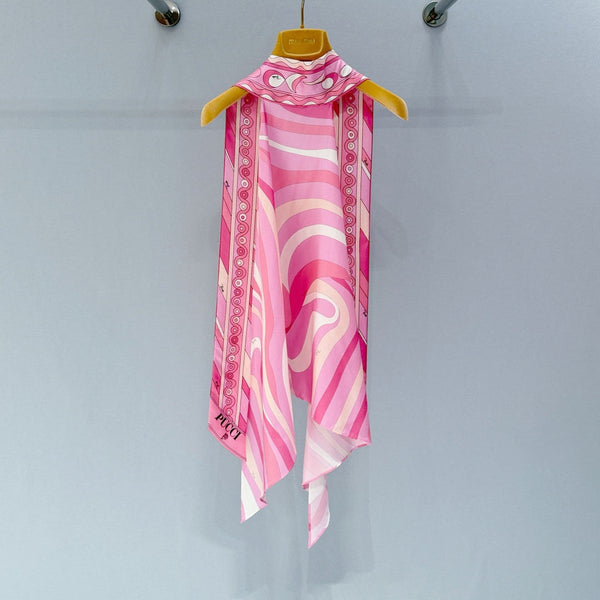 Pucci Pink Halter Top in Silk 379985