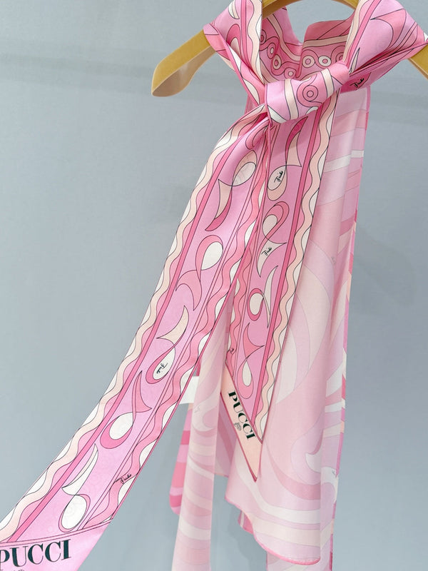 Pucci Pink Halter Top in Silk 379985