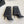 CC 26 Boots High-Heeled 95mm with Chain Black in Mesh 808103