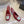CC 26 Color-Blocked Open-Back High Heels 75mm Red in Deerskin 808134