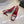 CC 26 Color-Blocked Open-Back High Heels 75mm Red in Deerskin 808134