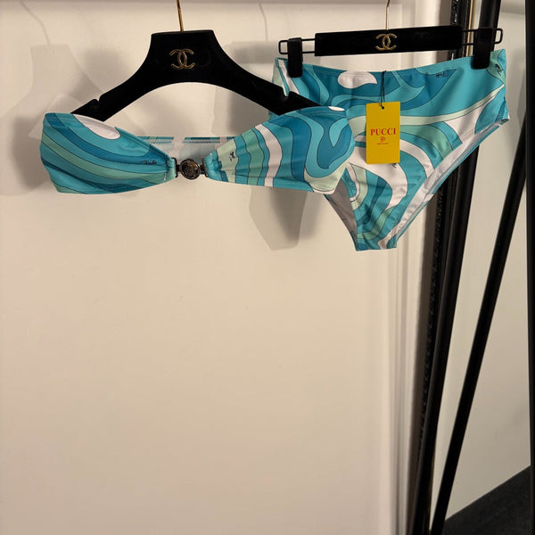 Pucci Bikini Two-Piece Swimsuit Set in Cotton 454939