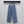 CC 26 Fringe-Edge Denim Pants Blue in Cotton 389540