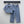 CC 26 Fringe-Edge Denim Pants Blue in Cotton 389540