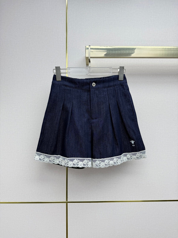 CD 26 Vest + Shorts Set Navy Blue in Cotton 389423