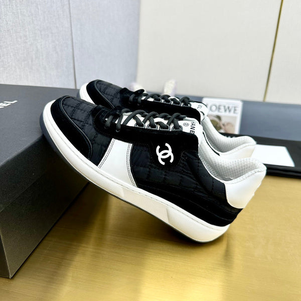 CC 26 Casual Panda Sneakers Black White in Nylon 815933