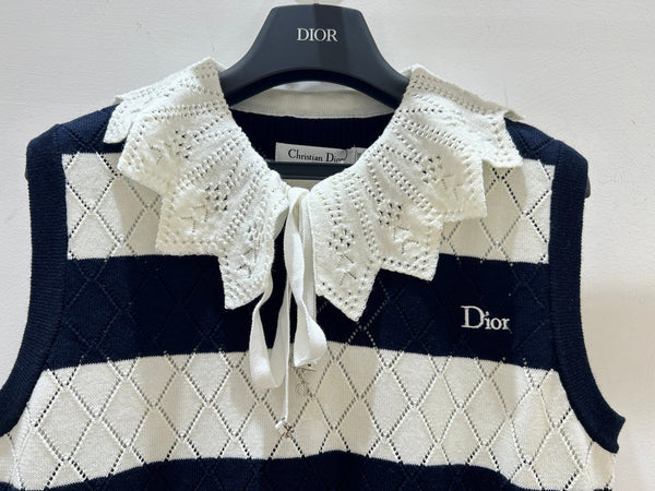 CD 2026 Knit Vest Openwork Cashmere Wool 479369