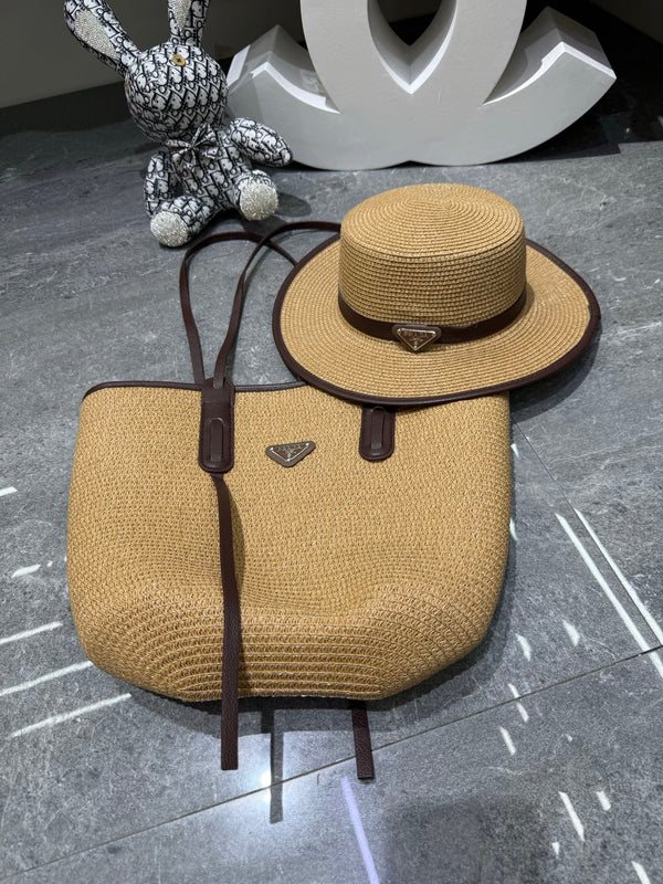 Prad Tote Bag & Hat Set Plant Grass 209735