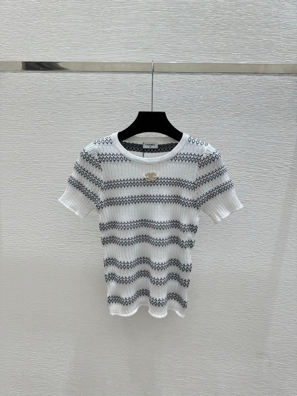 CC 2026 Striped Short-Sleeve Shirt Tencel 516741