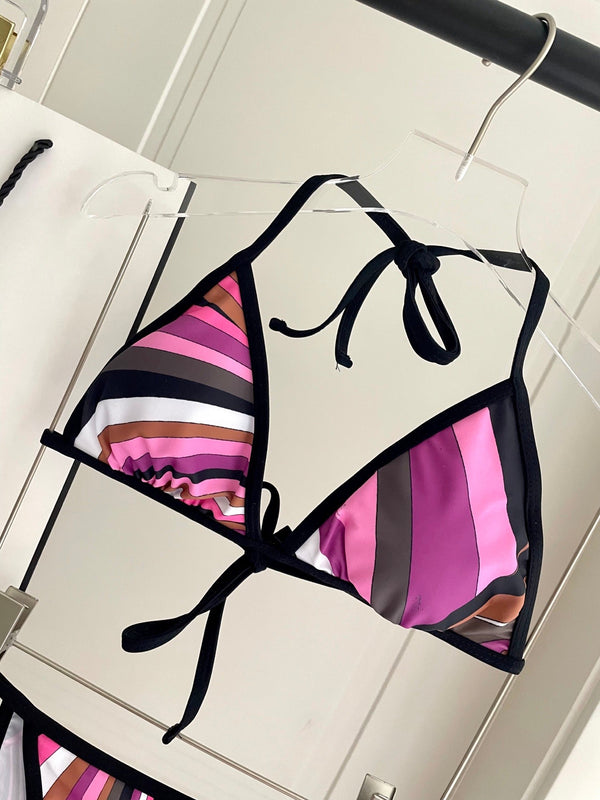 Pucci Printed Two-Piece Bikini Multicolor Cotton Blend 149641