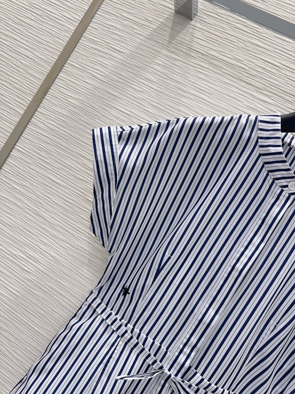 CD 2026 Dress Navy Blue mix White Polyester 392132