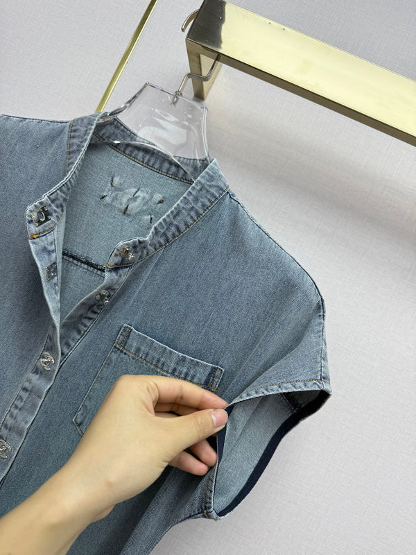 CC 26s Long Dress Denim 389417