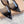 GR Pointed-Toe Mule Sandals 8.5cm Black Patent Cowhide & PVC 854878