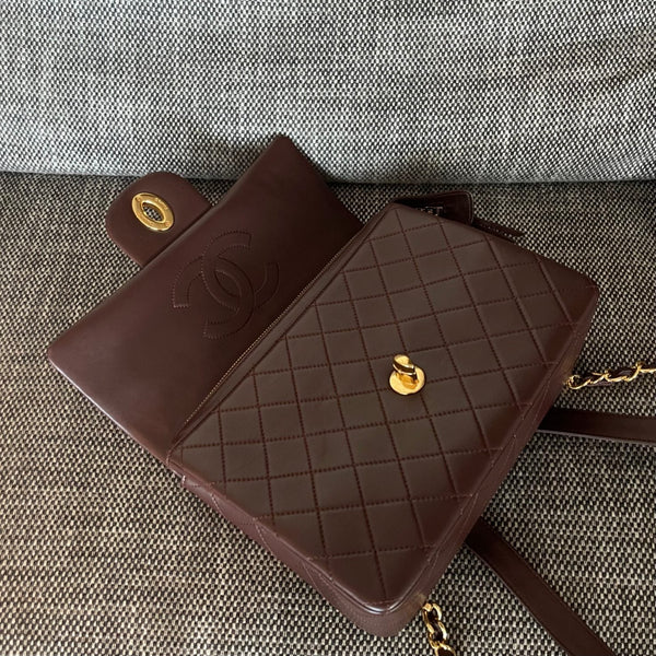 CC Vintage Classic Timeless Backpack 28cm Quilted Lambskin