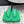 BV 26ss Thong Sandals 5cm Green TPU Rubber 858437