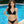 CC Two-piece Bikini Swimsuit Black Cotton 326151
