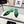 CC Slingback Flats Green Cowhide Leather 873861