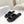 Loew Pebble Soft Slides Black Lambskin Leather 881383