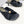 Loew Pebble Soft Sandals Black Lambskin Leather 881365