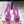 JC Emeri Stone Sandals 3cm Purple Suede Leather 880814