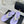 CC Crystal Logo Platform Thong Sandals Flat Purple Tweed 887776