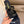 CC 26A Camellia Double C Square Toe Mules 10cm Black Stone-Grain Cowhide 888704