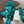 Loew Paula's Ibiza Petal Flower Sandals Metallic Turquoise Leather 889901