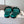Loew Paula's Ibiza Petal Flower Flat Sandals Turquoise Leather 889890