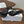 Loew Studded Square Toe Flat Slides Black Leather 889888