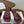 Loew Studded Square Toe Flat Slides Burgundy Leather 889886