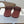 Loew Studded Square Toe Flat Slides Burgundy Leather 889886