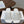 Loew Studded Square Toe Flat Slides White Leather 889887