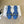 CL Gelie Flat Sandals Blue Calfskin Leather 891050