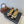CC 26P Ballet Flats Beige Black Tweed & Patent Leather 890837