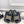 CC Double C Platform Wedge Mules 10cm Black Tweed 891783