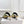 BM Sequin Chain Sandals 5cm Gold Green Metallic Leather 892298