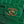 CC Mini Flap Bag with Top Handle Green Crocodile Embossed Calfskin