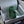 CC Mini Flap Bag with Top Handle Green Crocodile Embossed Calfskin