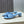 BV 26s Blink Intrecciato Mules 4.5cm Blue Leather 896580
