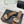 CC Flared Heel Mules Brown Lambskin Leather 904664