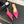 CC Grommet Bow Mules 6.5cm Hot Pink Suede Leather 912926
