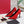 VLTN Revele Clear Strap Peep Toe Pumps 10.5cm Red Suede Leather 913098
