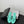 CC Crystal Logo Thong Sandals Mint Green Leather 915117
