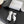 CC Square Toe Slingback Pumps Black White Leather 915053