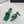 CC 26A Camellia Double C Thong Sandals 8.5CM Green Stone-Grain Cowhide 938253