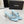 CC 26A Camellia Double C Thong Sandals 8.5CM Blue Stone-Grain Cowhide 938252