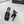CC 26A Camellia Double C Thong Sandals 8.5CM Black Stone-Grain Cowhide 938251