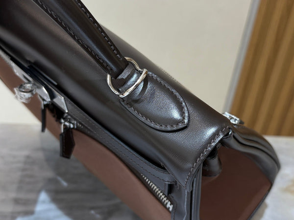 HM Kelly Lakis 32CM Handbag Black Swift Canvas