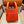 HM Picotin Lock 18CM Pocket Handbag Orange Swift Canvas