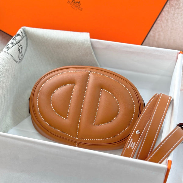 HM In-the-Loop Belt 19CM Bag Brown Swift